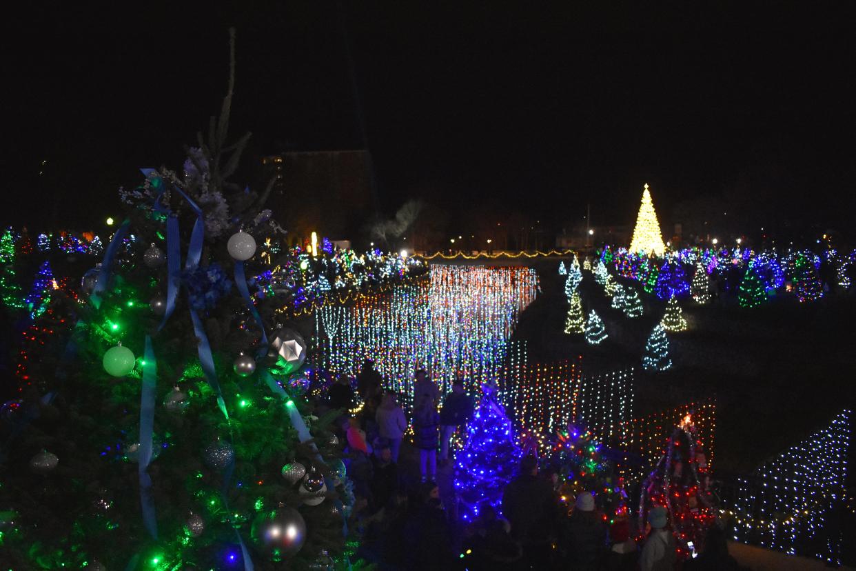 Comstock Park in Adrian was transformed into Comstock Christmas Riverwalk Dec. 2, 2022. This year's lighting ceremony is scheduled for Dec. 1.
