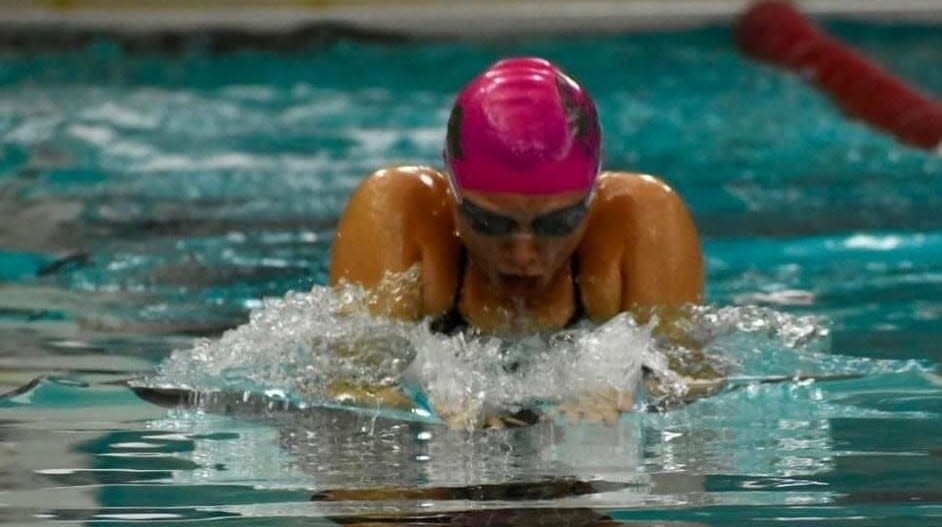 Flat Rock's Lauren McNamara joins Madelyn Cislo of Milan (2014-17) as the only four-time winner of the Monroe County Region Girls Swimmer of the Year award.