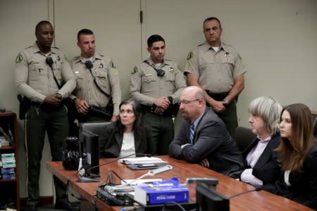 David Turpin and Louise Turpin appear in court for their arraignment in Riverside, California. REUTERS/Gina Ferazzi/Pool