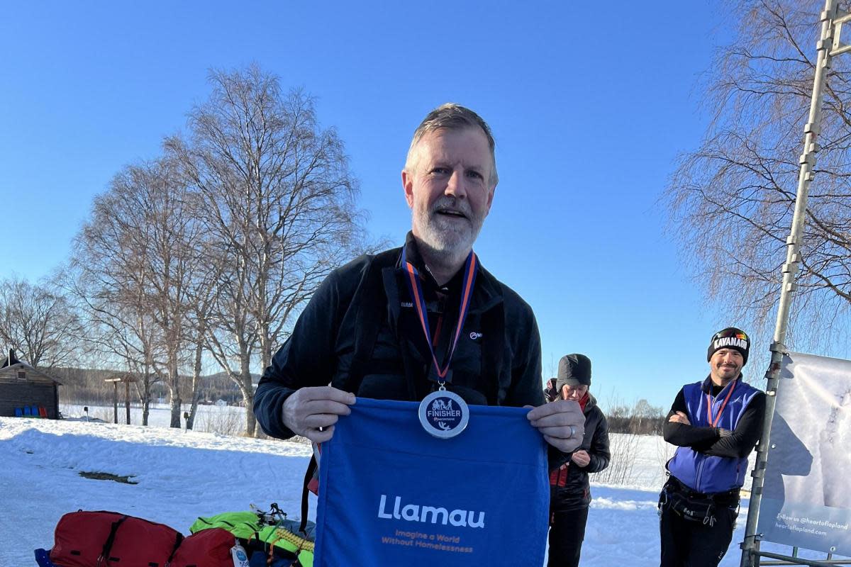 That's it: Ultra athlete property auctioneer Paul Fosh, from Monmouth, is looking to take things a little easier after completing the 500km  Montane Lapland Arctic Ultra