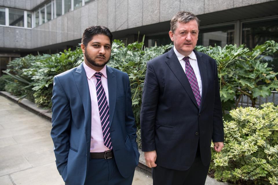 Former Uber drivers James Farrar (R) and Yaseen Aslam won their case to be given basic workers’ rights (Carl Court/Getty Images)