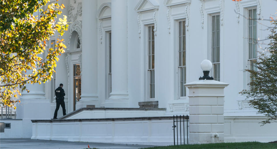 Secret Service agents eventually rented a basement studio for its bathroom. Source: Getty