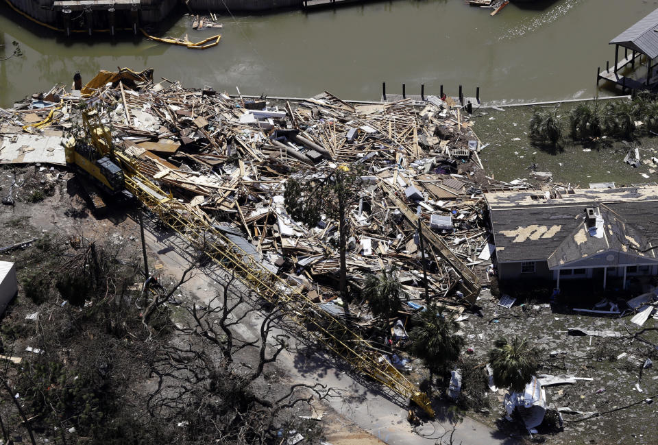 Aerial photos show the devastation left in the path of Hurricane Michael