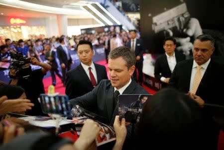 Actor Matt Damon attends the red carpet event promoting his new film "Jason Bourne" in Seoul, South Korea July 8, 2016. REUTERS/Kim Hong-Ji