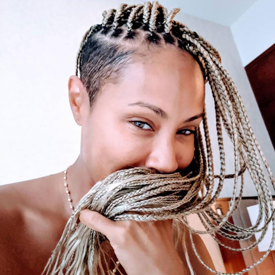 Bleached Mohawk Braids