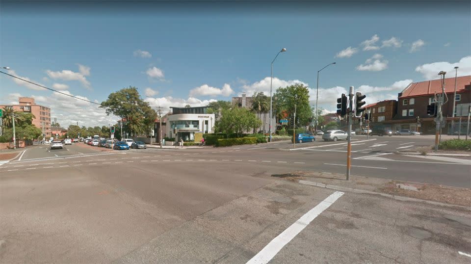 Emergency services were called to the intersection of Moore Park Road and Queen Street on Tuesday morning. Source: Google Street View