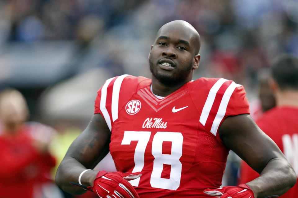 Laremy Tunsil missed seven games in 2015 (AP).