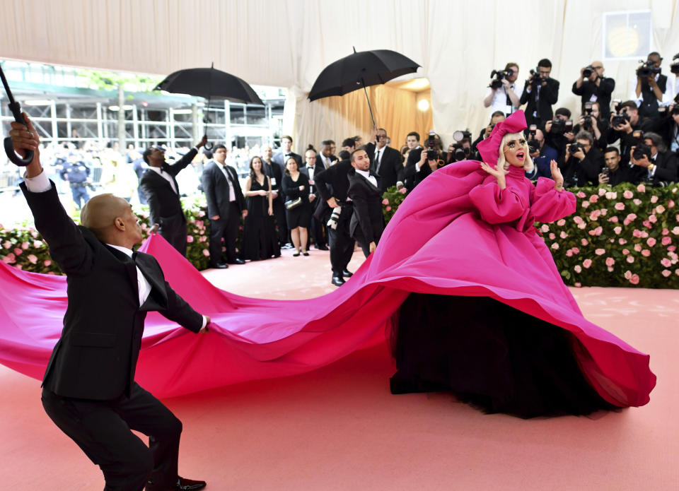 FILE - Lady Gaga attends The Metropolitan Museum of Art's Costume Institute benefit gala celebrating the opening of the "Camp: Notes on Fashion" exhibition in New York on May 6, 2019. The 2024 Met gala theme will be “Sleeping Beauties: Reawakening Fashion.” (Photo by Charles Sykes/Invision/AP, File)