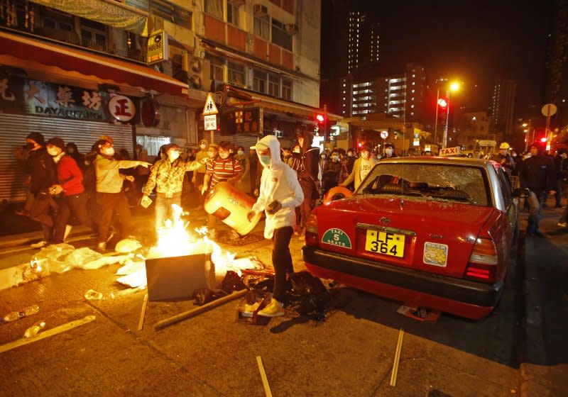 香港爆發大規模警民衝突（美聯社）