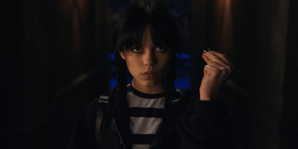 wednesday jenna ortega as wednesday addams in episode 102 of wednesday cr courtesy of netflix © 2022