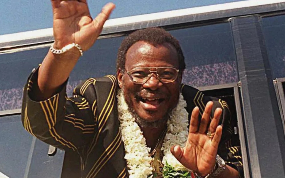 Mangosuthu Buthelezi often wore traditional Zulu outfits to lead Inkatha parades