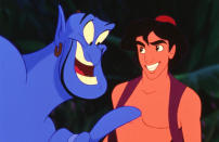 'Aladdin' was the highest-grossing film of 1992, earning more than $504 million in worldwide box office revenue. The film is based on the Arabic folktale from 'One Thousand and One Nights', and it features the voice of comedy star Robin Williams, who died in August 2014 aged 63.