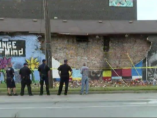 Collapsed George Floyd Mural (13abc)