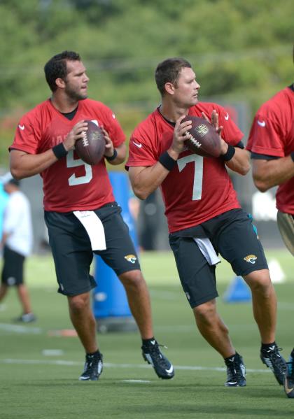 Chad Henne (7) is expected to start Week 1 for the Jaguars. (AP) 