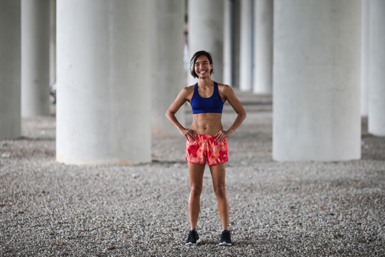 Leona Hui is an events manager, as well as a boxing fitness trainer. (PHOTO: Cheryl Tay)