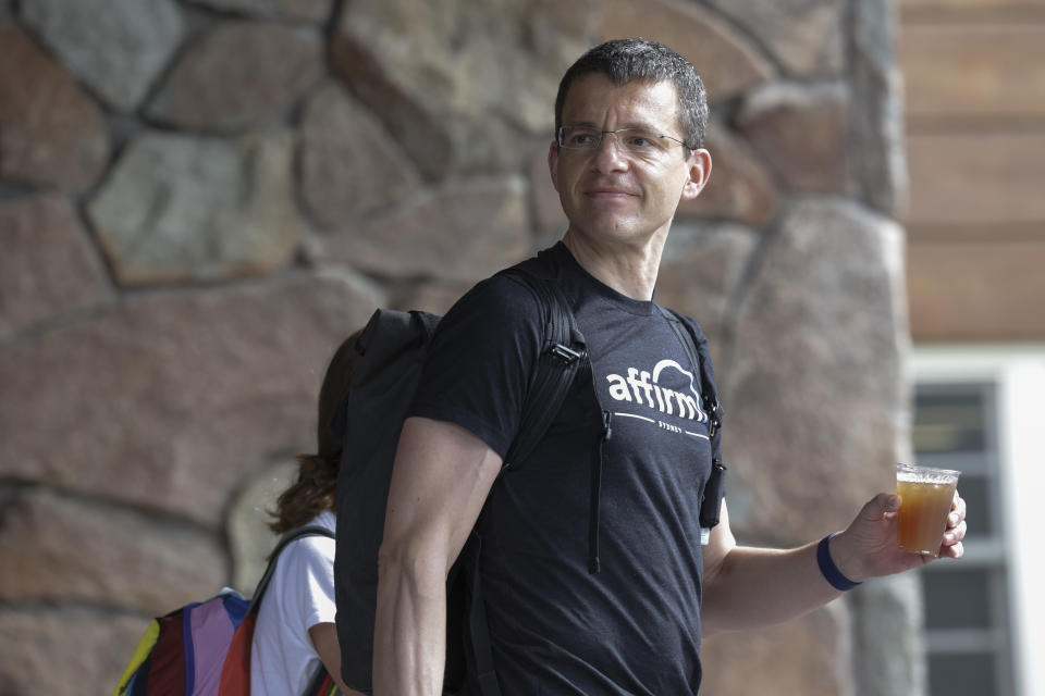 SUN VALLEY, IDAHO - JULY 05: Max Levchin, Founder & CEO of Affirm, Inc., arrives at the Sun Valley Resort for the Allen & Company Sun Valley Conference on July 05, 2022 in Sun Valley, Idaho. The world's most wealthy and powerful businesspeople from the media, finance, and technology will converge at the Sun Valley Resort this week for the exclusive conference. (Photo by Kevin Dietsch/Getty Images)