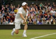 Britain Tennis - Wimbledon - All England Lawn Tennis & Croquet Club, Wimbledon, England - 29/6/16 France's Adrian Mannarino in action against Serbia's Novak Djokovic REUTERS/Tony O'Brien