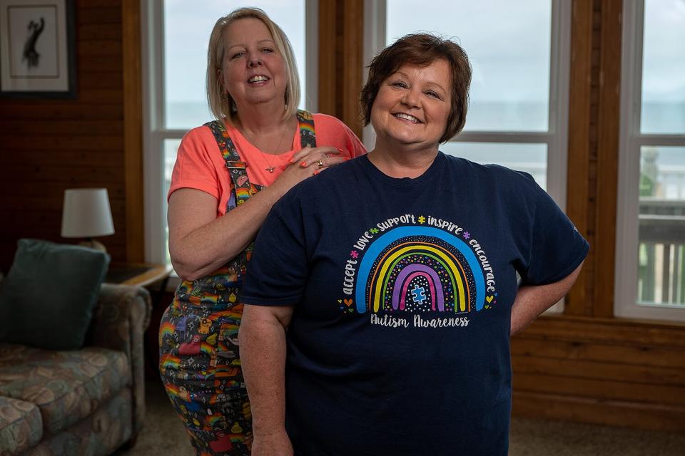 long-lost sisters Diane Ward and Mary McLaughlin who were adopted separately and then reunited 55 years later