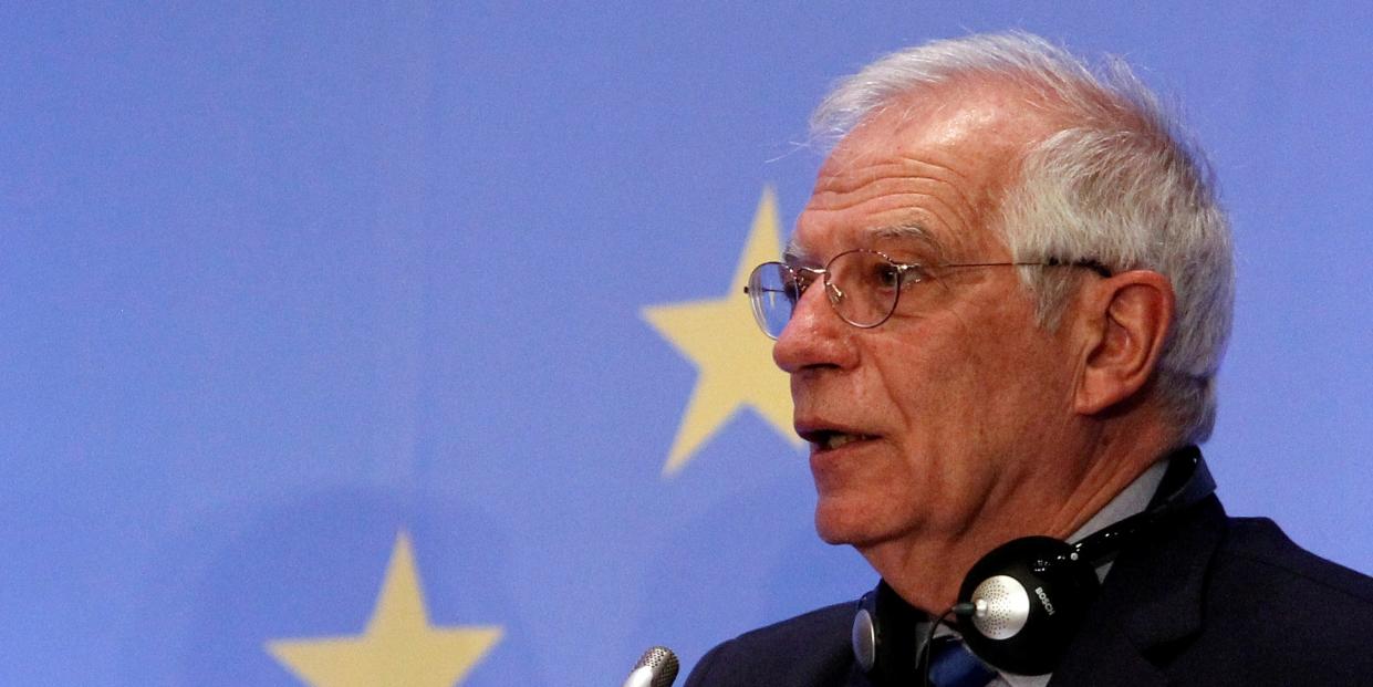 FILE PHOTO: Spain's Foreign Minister Josep Borrell attends a news conference during the Southern EU Countries summit at Filoxenia Conference centre in Nicosia, Cyprus January 29, 2019. REUTERS/Yiannis Kourtoglou/File Photo