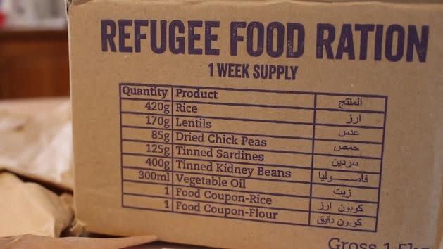 The Ration Challenge pack. Source: Supplied