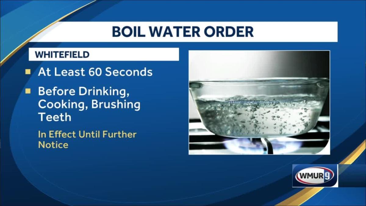 Boil water order advised for Whitefield