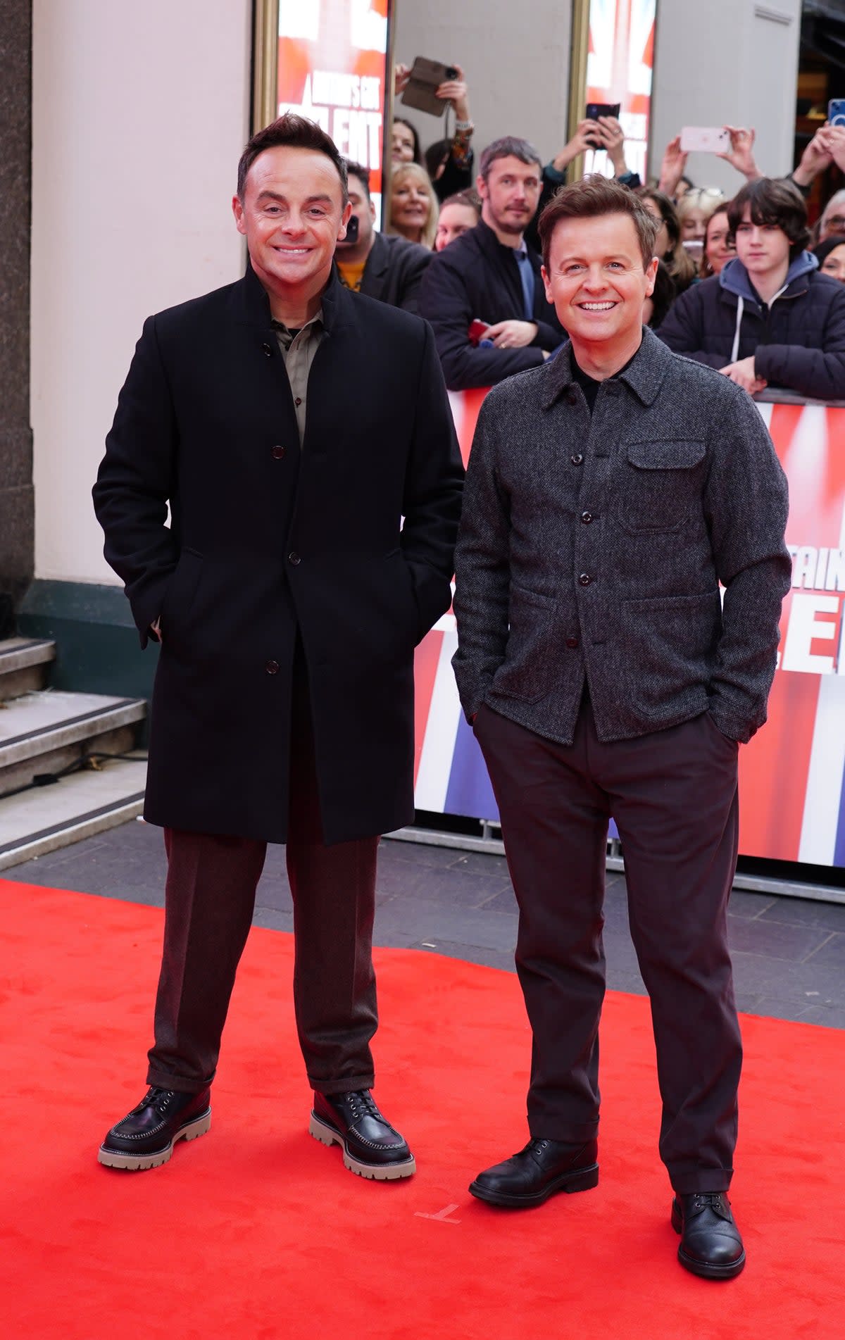 Ant McPartlin (L) and Declan Donnelly (R) at the London Palladium  (PA)