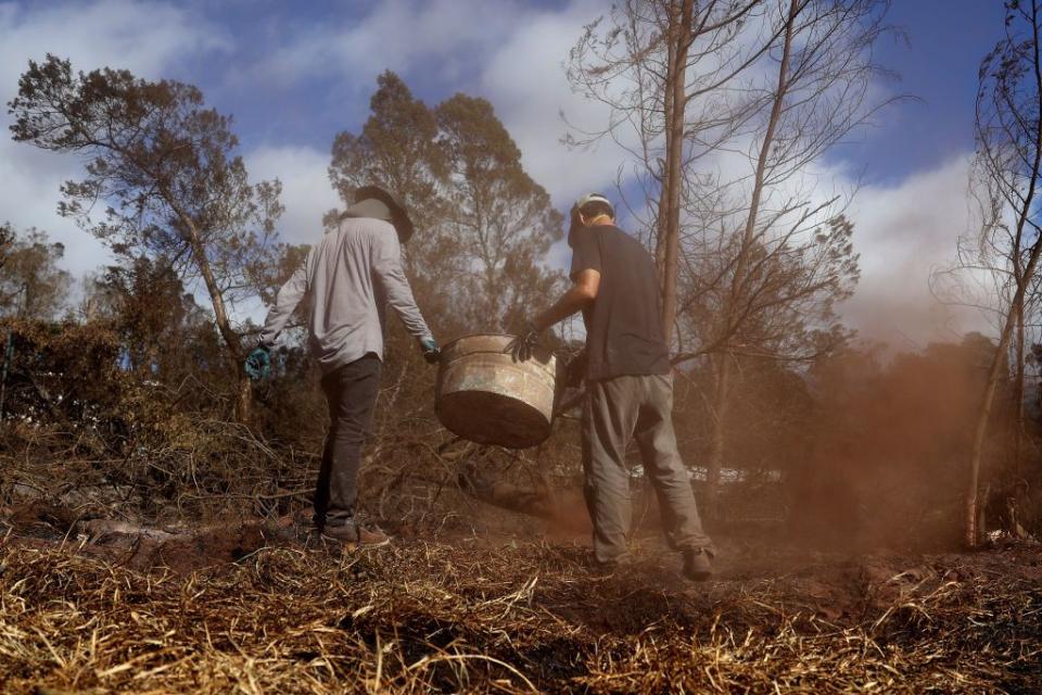 Crews are searching areas for flareups, items, and missing people following the wildfires in Hawaii swept through the area.