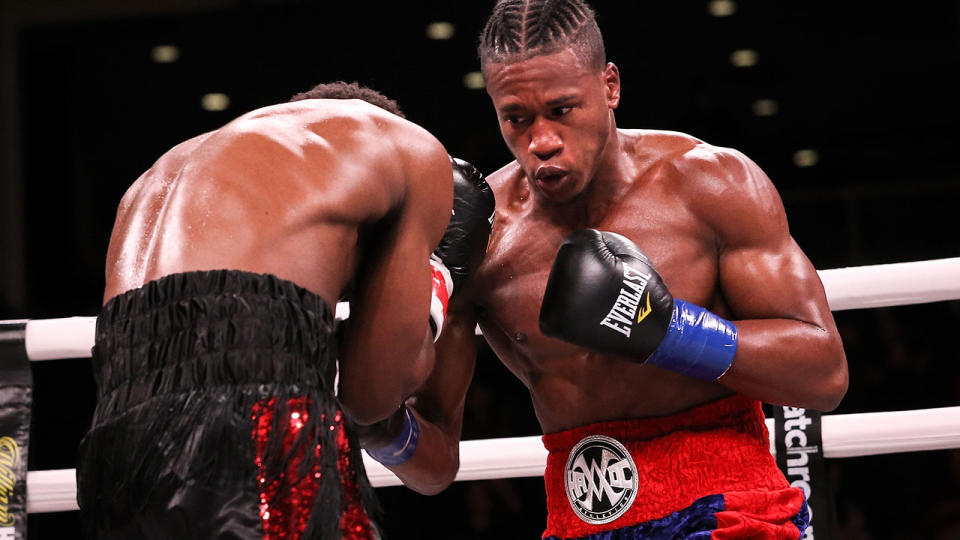 Patrick Day, pictured here during his bout with Charles Conwell.