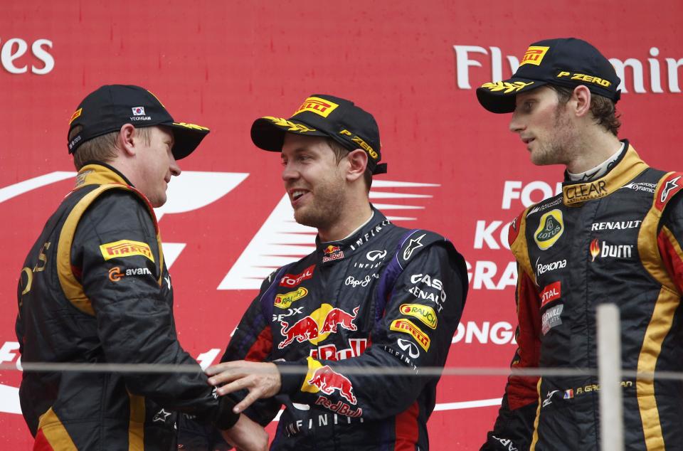 LOTUS (Kimi Raikkonen 2, Romain Grosjean 3)<br><br> Lotus scored more points than any other team with their third double podium of the season. Raikkonen returned to third in the championship at Hamilton's expense and is 28 points behind Alonso. The Finn had started ninth. Grosjean could have been second but an error allowed Raikkonen past.