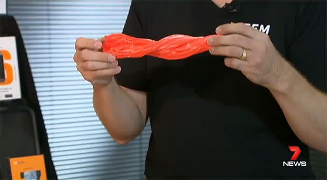 D3O - It looks soft but it isn't. Source: 7 News