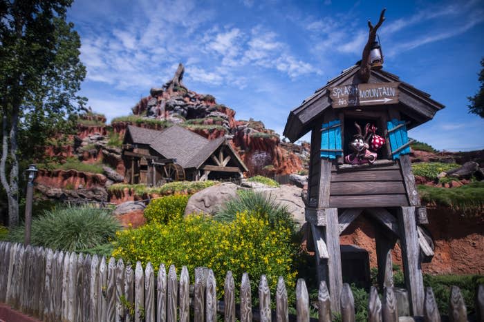 The exterior of Splash Mountain is seen at Walt Disney World on Aug. 12, 2020, in Lake Buena Vista, Florida.