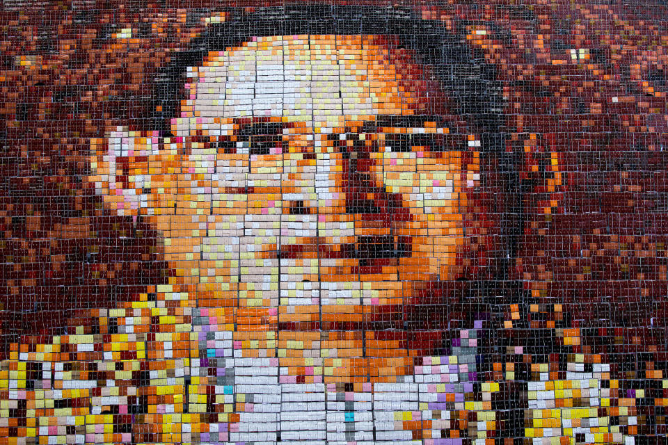 Image of Thailand’s late King Bhumibol in Bangkok