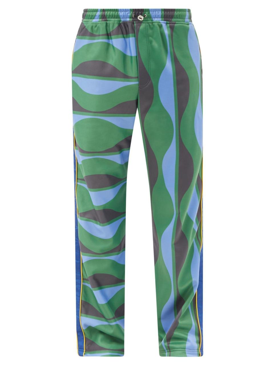 Joy Wave-Print Jersey Track Pants