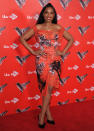 <p>Wie schade, dass Sängerin und Schauspielerin Jennifer Hudson beim „The Voice”-Fototermin in London optisch fast mit dem Hintergrund verschmolz – ihr Look aus der Frühjahrskollektion 2016 von Vivienne Westwood war nämlich absolut umwerfend! (3. Januar 2018, Bild: Rex Features) </p>