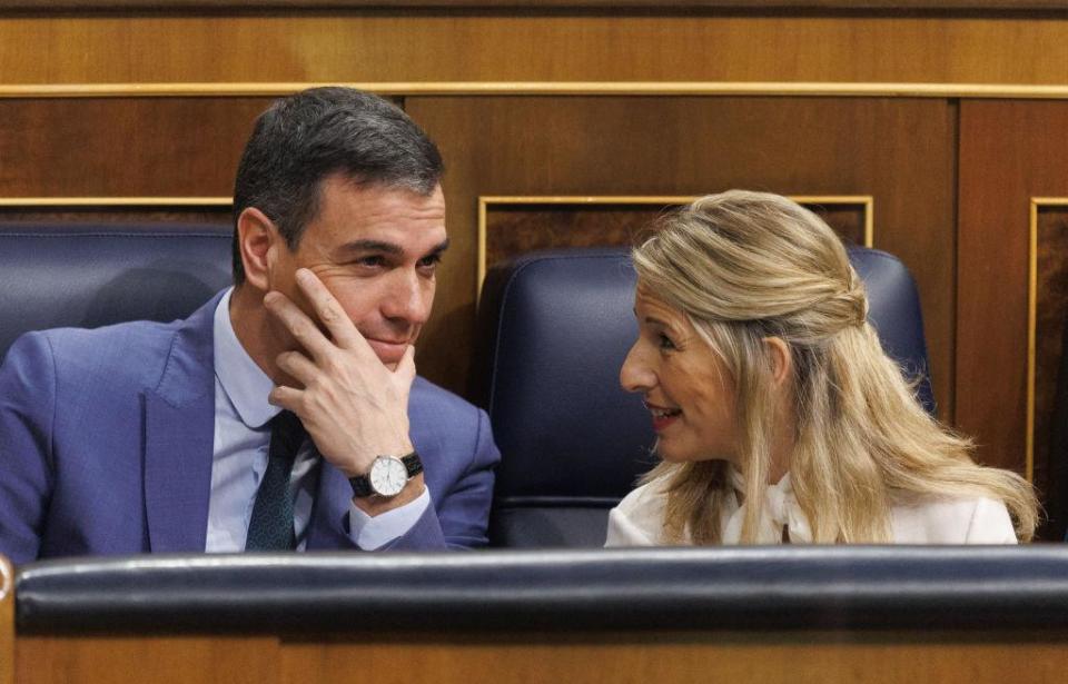 Pedro Sánchez y Yolanda Díaz