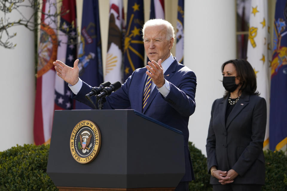 Joe Biden with Kamala Harris