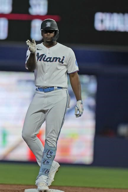 Miami Marlins outfielder, World Series star Jorge Soler makes