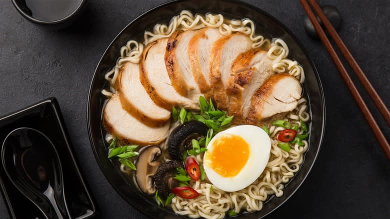 Bowl of pork ramen