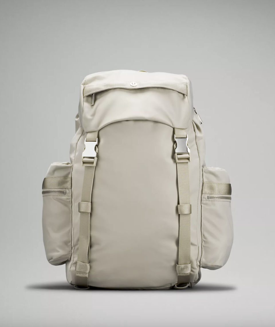 Wunderlust Backpack 25L in white cream (photo via lululemon)