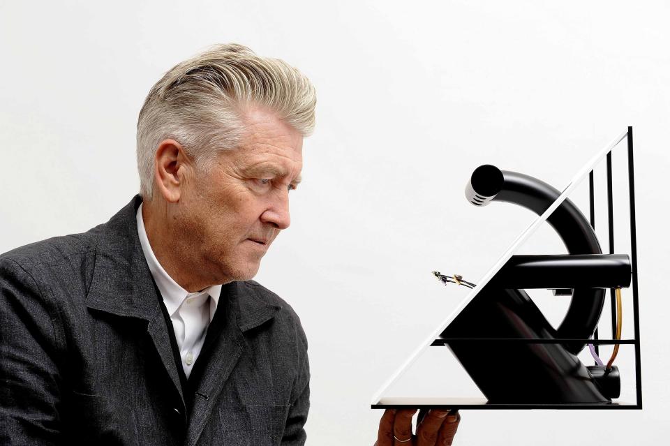 David Lynch and his artwork 'Jeweled Triangle'