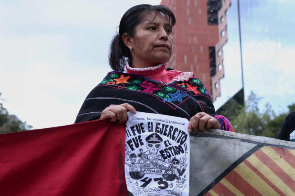 Caso Ayotzinapa: padres de estudiantes se manifiestan. 