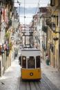 Lisbon has many stunning sites, but perhaps the best place to take it all in is along the city's famous Elevador da Bica. Pedestrians who walk (or ride) to the top of the steep incline will be greeted with dramatic views of the narrow street, cable cars running on their tracks, and further, the Tagus River. Many of the streetcars are painted by local street artists, adding more urban beauty and grittiness to the picturesque landmark.