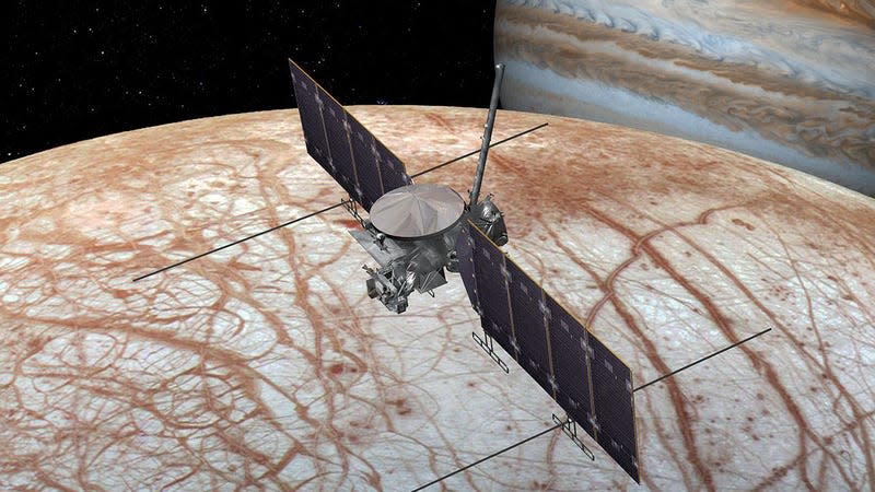 Artist’s conception of Europa Clipper.