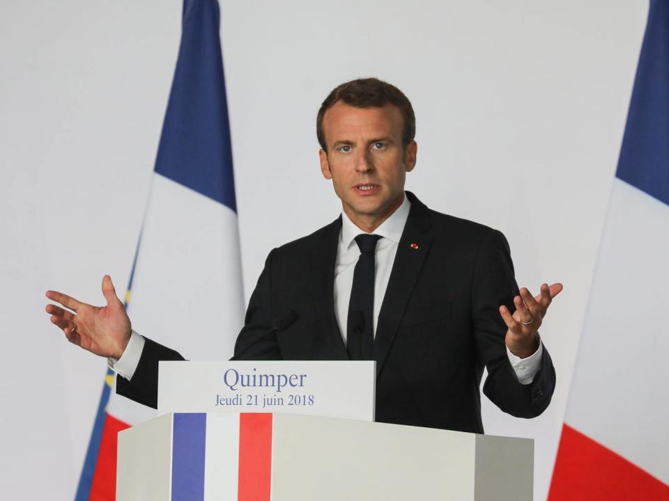 French President Emmanuel Macron (Getty )