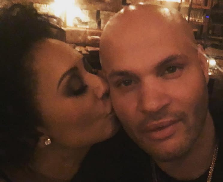 Mel shared this loved-up selfie with Stephen just one month ago.