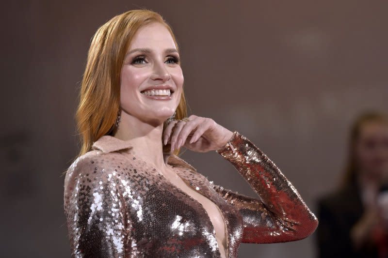 Jessica Chastain attends the Venice International Film Festival premiere of "Memory" in September. File Photo by Rocco Spaziani/UPI