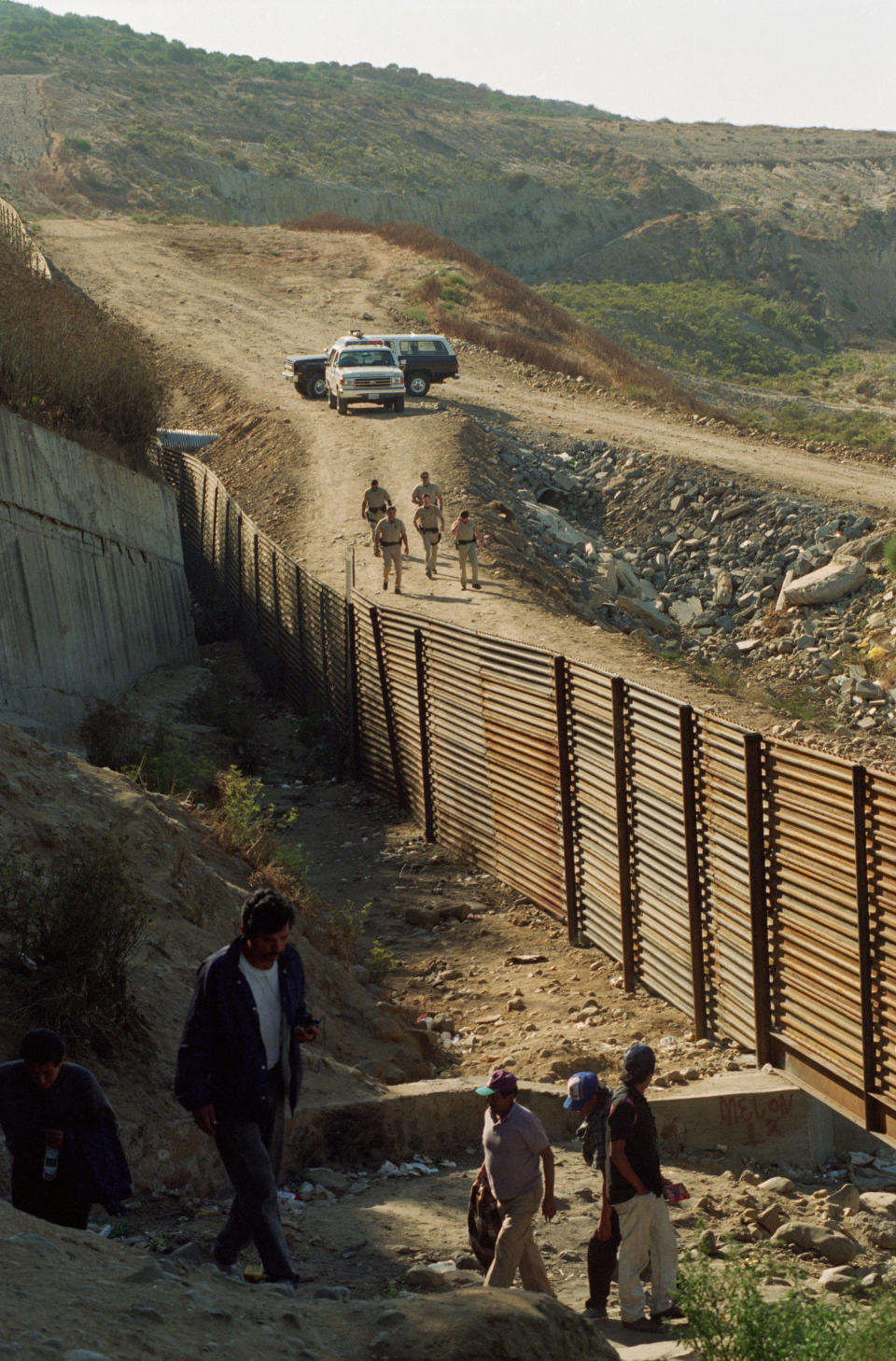 U.S. Customs agents patrolling the border.