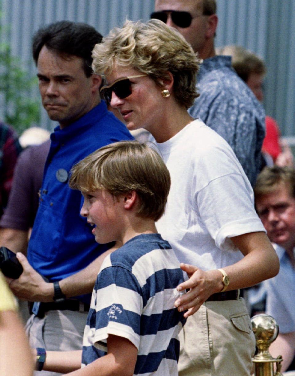 Princess Diana and Prince William at Disney World in 1993.