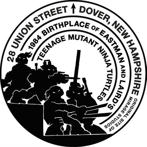 The City of Dover, New Hampshire Kevin Eastman's design for the commemorative manhole cover.