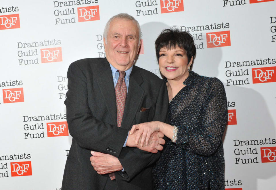 <div class="inline-image__caption"><p>John Kander and Liza Minnelli attend Dramatists Guild Fund's 50th Anniversary Gala Honoring John Kander at Mandarin Oriental Hotel on June 3, 2012 in New York City.</p></div> <div class="inline-image__credit">Fernando Leon/Getty</div>